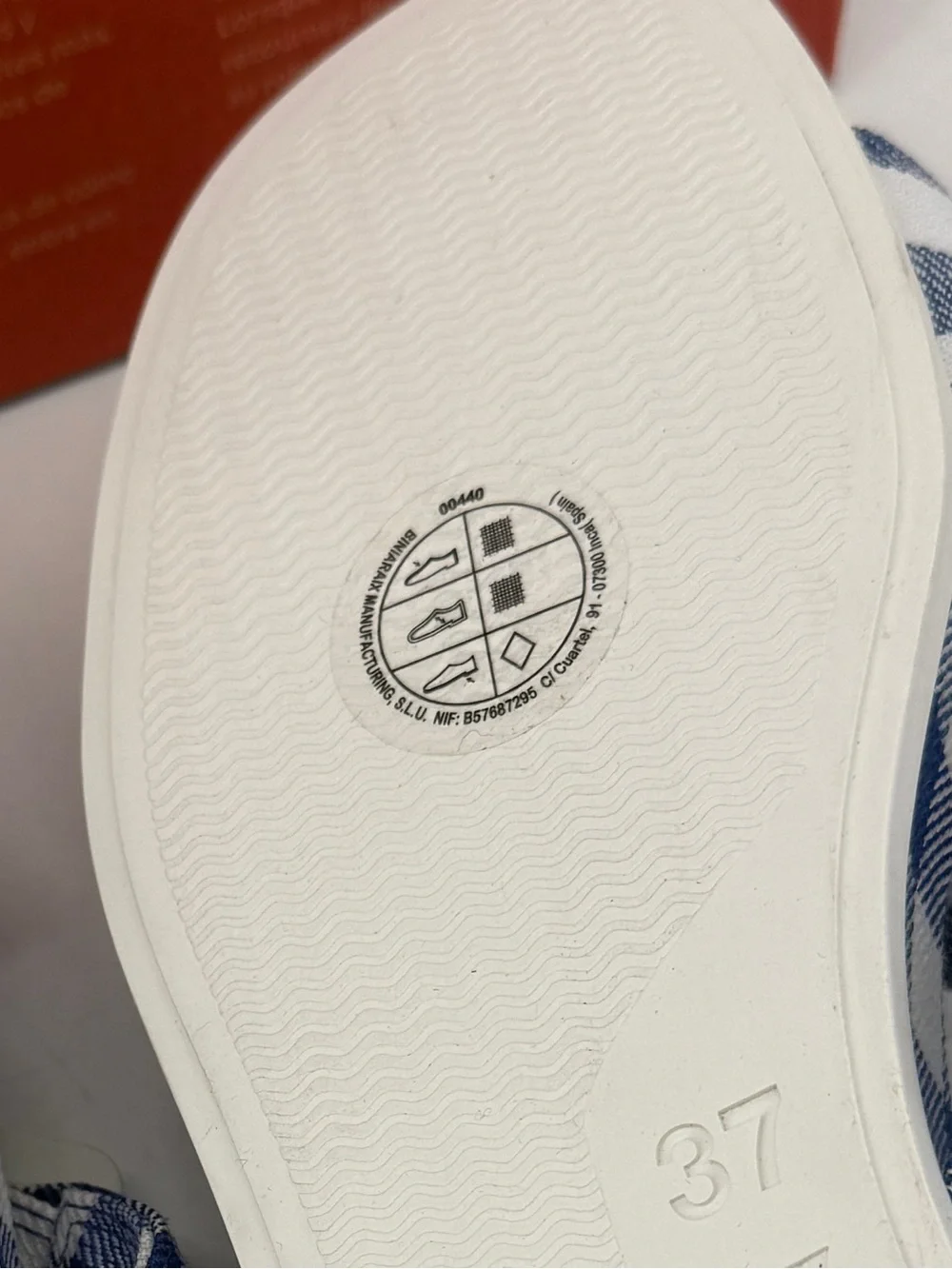 Camper Atonic Navy Gingham Platform Slides Buckle Plaid Sandals EU 37 US7 New - Picture 10 of 16